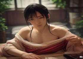 玄幻仙侠风格插画，云雾缭绕的仙山与修仙人物，配合肉文小说玄幻题材视觉风格